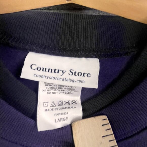 Country Store Sweatshirt Womens Large Butterfly Embroidered Pullover Crewneck - Picture 3 of 9